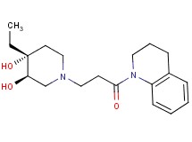 (3R*,4R*)-1-[3-(3,4-dihydroquinolin-1(2H)-yl)-3-oxopropyl]-4-ethylpiperidine-3,4-diol