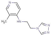 3-methyl-N-[2-(4H-1,2,4-triazol-4-yl)ethyl]pyridin-4-amine