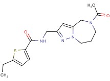 N-[(5-acetyl-5,6,7,8-tetrahydro-4H-pyrazolo[1,5-a][1,4]diazepin-2-yl)methyl]-5-ethylthiophene-2-carboxamide