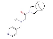 2-[(1R*,2R*,6S*,7S*)-4-azatricyclo[5.2.1.0~2,6~]dec-4-yl]-N-methyl-2-oxo-N-(4-pyridinylmethyl)ethanamine