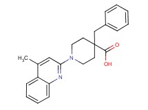 4-benzyl-1-(4-methylquinolin-2-yl)piperidine-4-carboxylic acid