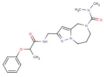N,N-dimethyl-2-{[(2-phenoxypropanoyl)amino]methyl}-7,8-dihydro-4H-pyrazolo[1,5-a][1,4]diazepine-5(6H)-carboxamide