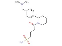 4-(2-{4-[(dimethylamino)methyl]phenyl}-1-piperidinyl)-4-oxo-1-butanesulfonamide