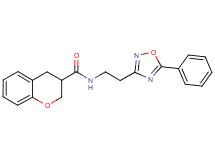 N-[2-(5-phenyl-1,2,4-oxadiazol-3-yl)ethyl]chromane-3-carboxamide