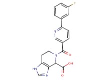 5-{[6-(3-fluorophenyl)pyridin-3-yl]carbonyl}-4,5,6,7-tetrahydro-1H-imidazo[4,5-c]pyridine-4-carboxylic acid