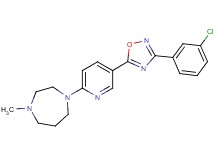 1-{5-[3-(3-chlorophenyl)-1,2,4-oxadiazol-5-yl]-2-pyridinyl}-4-methyl-1,4-diazepane