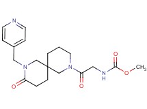 methyl {2-oxo-2-[9-oxo-8-(pyridin-4-ylmethyl)-2,8-diazaspiro[5.5]undec-2-yl]ethyl}carbamate