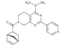 7-[(1R*,2R*,4R*)-bicyclo[2.2.1]hept-5-en-2-ylcarbonyl]-N,N-dimethyl-2-pyridin-4-yl-5,6,7,8-tetrahydropyrido[3,4-d]pyrimidin-4-amine
