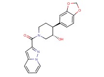 (3S*,4S*)-4-(1,3-benzodioxol-5-yl)-1-(pyrazolo[1,5-a]pyridin-2-ylcarbonyl)piperidin-3-ol