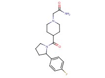 2-(4-{[2-(4-fluorophenyl)-1-pyrrolidinyl]carbonyl}-1-piperidinyl)acetamide