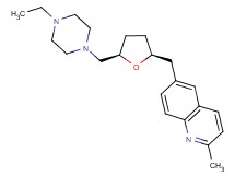 6-({(2S*,5R*)-5-[(4-ethylpiperazin-1-yl)methyl]tetrahydrofuran-2-yl}methyl)-2-methylquinoline