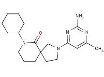 2-(2-amino-6-methylpyrimidin-4-yl)-7-cyclohexyl-2,7-diazaspiro[4.5]decan-6-one