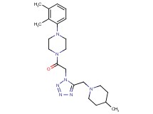 1-(2,3-dimethylphenyl)-4-({5-[(4-methyl-1-piperidinyl)methyl]-1H-tetrazol-1-yl}acetyl)piperazine