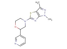 1,3-dimethyl-5-(2-pyridin-3-ylmorpholin-4-yl)-1H-pyrazolo[3,4-d][1,3]thiazole