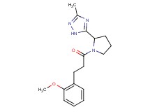 5-{1-[3-(2-methoxyphenyl)propanoyl]pyrrolidin-2-yl}-3-methyl-1H-1,2,4-triazole