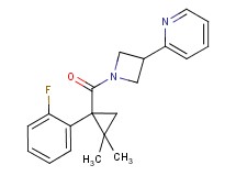 2-(1-{[1-(2-fluorophenyl)-2,2-dimethylcyclopropyl]carbonyl}-3-azetidinyl)pyridine