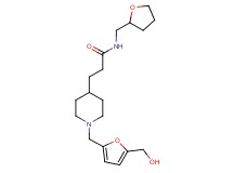 3-(1-{[5-(hydroxymethyl)-2-furyl]methyl}-4-piperidinyl)-N-(tetrahydro-2-furanylmethyl)propanamide