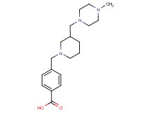 4-({3-[(4-methylpiperazin-1-yl)methyl]piperidin-1-yl}methyl)benzoic acid