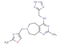 2-methyl-7-[(2-methyl-1,3-oxazol-4-yl)methyl]-N-(1H-1,2,4-triazol-3-ylmethyl)-6,7,8,9-tetrahydro-5H-pyrimido[4,5-d]azepin-4-amine