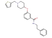 N-(2-phenylethyl)-3-{[1-(2-thienylmethyl)-4-piperidinyl]oxy}benzamide