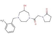 1-{2-[6-hydroxy-4-(2-methylbenzyl)-1,4-diazepan-1-yl]-2-oxoethyl}pyrrolidin-2-one