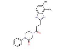 4-[3-(4,5-dimethyl-1H-benzimidazol-2-yl)propanoyl]-1-phenyl-2-piperazinone