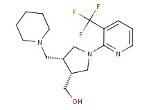 {(3R*,4R*)-4-(piperidin-1-ylmethyl)-1-[3-(trifluoromethyl)pyridin-2-yl]pyrrolidin-3-yl}methanol