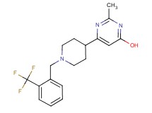 2-methyl-6-{1-[2-(trifluoromethyl)benzyl]-4-piperidinyl}-4-pyrimidinol
