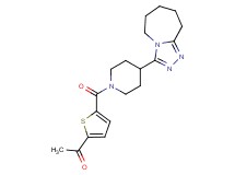 1-(5-{[4-(6,7,8,9-tetrahydro-5H-[1,2,4]triazolo[4,3-a]azepin-3-yl)-1-piperidinyl]carbonyl}-2-thienyl)ethanone