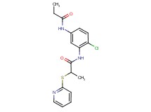 N-[2-chloro-5-(propionylamino)phenyl]-2-(pyridin-2-ylthio)propanamide
