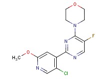 4-[2-(5-chloro-2-methoxypyridin-4-yl)-5-fluoropyrimidin-4-yl]morpholine