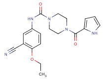 N-(3-cyano-4-ethoxyphenyl)-4-(1H-pyrrol-2-ylcarbonyl)piperazine-1-carboxamide