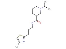 1-isopropyl-N-[3-(4-methyl-1,3-thiazol-2-yl)propyl]-3-piperidinecarboxamide