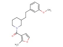 3-[2-(3-methoxyphenyl)ethyl]-1-(2-methyl-3-furoyl)piperidine