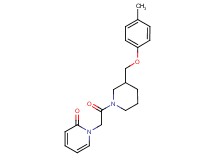1-(2-{3-[(4-methylphenoxy)methyl]-1-piperidinyl}-2-oxoethyl)-2(1H)-pyridinone