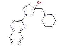 3-(piperidin-1-ylmethyl)-1-quinoxalin-2-ylpyrrolidin-3-ol