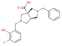 (3aS*,6aS*)-2-benzyl-5-(3-fluoro-2-hydroxybenzyl)hexahydropyrrolo[3,4-c]pyrrole-3a(1H)-carboxylic acid