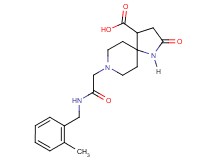 8-{2-[(2-methylbenzyl)amino]-2-oxoethyl}-2-oxo-1,8-diazaspiro[4.5]decane-4-carboxylic acid