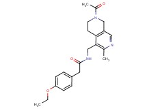N-[(7-acetyl-3-methyl-5,6,7,8-tetrahydro-2,7-naphthyridin-4-yl)methyl]-2-(4-ethoxyphenyl)acetamide