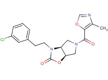 (3aS*,6aR*)-3-[2-(3-chlorophenyl)ethyl]-5-[(4-methyl-1,3-oxazol-5-yl)carbonyl]hexahydro-2H-pyrrolo[3,4-d][1,3]oxazol-2-one