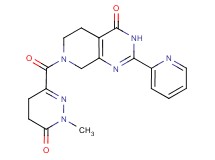 7-[(1-methyl-6-oxo-1,4,5,6-tetrahydropyridazin-3-yl)carbonyl]-2-pyridin-2-yl-5,6,7,8-tetrahydropyrido[3,4-d]pyrimidin-4(3H)-one