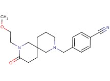 4-{[8-(2-methoxyethyl)-9-oxo-2,8-diazaspiro[5.5]undec-2-yl]methyl}benzonitrile