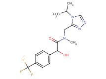 2-hydroxy-N-[(4-isopropyl-4H-1,2,4-triazol-3-yl)methyl]-N-methyl-2-[4-(trifluoromethyl)phenyl]acetamide