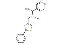 N-methyl-N-[(2-phenyl-1,3-thiazol-4-yl)methyl]-1-pyridin-4-ylethanamine