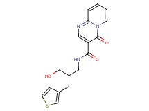 N-[3-hydroxy-2-(3-thienylmethyl)propyl]-4-oxo-4H-pyrido[1,2-a]pyrimidine-3-carboxamide