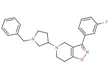 5-(1-benzyl-3-pyrrolidinyl)-3-(3-fluorophenyl)-4,5,6,7-tetrahydroisoxazolo[4,5-c]pyridine