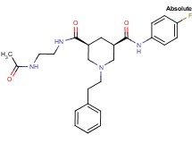 (3S,5R)-N-[2-(acetylamino)ethyl]-N'-(4-fluorophenyl)-1-(2-phenylethyl)-3,5-piperidinedicarboxamide