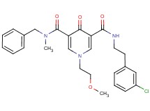 N-benzyl-N'-[2-(3-chlorophenyl)ethyl]-1-(2-methoxyethyl)-N-methyl-4-oxo-1,4-dihydro-3,5-pyridinedicarboxamide