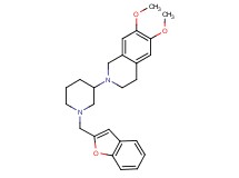 2-[1-(1-benzofuran-2-ylmethyl)-3-piperidinyl]-6,7-dimethoxy-1,2,3,4-tetrahydroisoquinoline