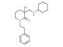 3-[(cyclohexylamino)methyl]-3-hydroxy-1-(2-phenylethyl)-2-piperidinone